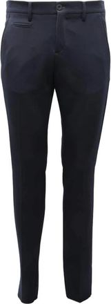 Patrizia Pepe Slim Fit Stretch Broek - Heren - Slim Fit Broeken - Blauw - S - Polyester - Broeken