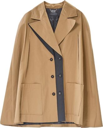 Karl Lagerfeld Fashion Trench Cape - Dames - Mantel - Beige - S - Katoen - Jassen