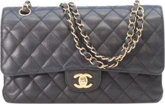 Chanel Pre-owned Vintage Schoudertas - Dames - Vintage Schoudertas - Zwart - ONE Size - Leer - Vintage