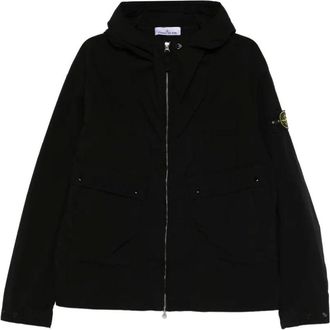 Stone Island Lightweight Canvas Hooded Jacket