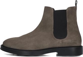 Nubikk Grijze Chelsea Boots voor Heren - Heren - Chelseaboots - Grijs - 44 EU - Wol - Schoenen