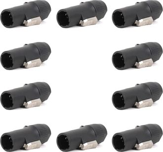 OEM Paquete De 10 Conectores Macho De Bloqueo De 3 Pines Nac3fx-w Y Nac3mx-w