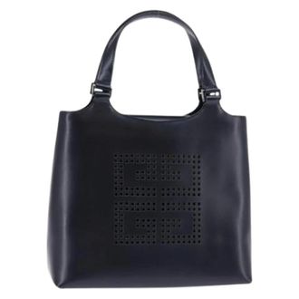 Givenchy Pre-owned Tote Bags, female, Blue, Size: ONE SIZE Pre-owned Leather Tote Bag