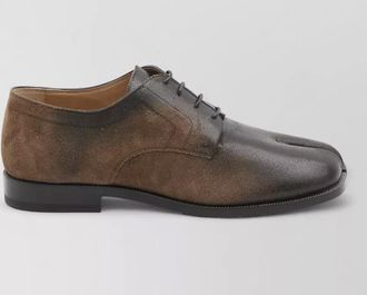 Maison Margiela leather tabi lace-up shoes