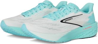 Brooks Launch 11 Womens Running Shoes White/Atomizer/Pink Clay : 10.5 B - Medium, Synthetic