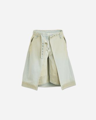 Kiko Kostadinov Women s Levi s Carina Apron Shorts Light Indigo Wash