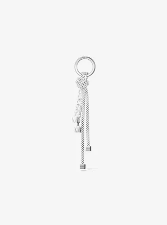 Michael Kors Silver-Tone and Speckled Cord Bag Charm