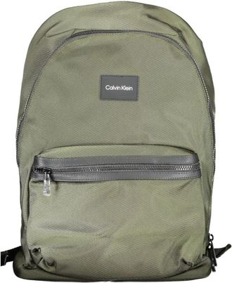 Calvin Klein Groene Heren Rugzak met Laptopvak - Heren - Rugzakken - Groen - ONE Size - Polyester - Tassen