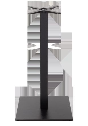 Netfurniture Black cast iron square table base - Extra Large 1050 mm