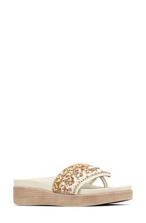 Donald J Pliner Fifi Sandal in Natural/White at Nordstrom, Size 8.5