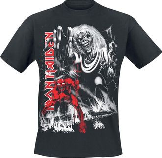 Iron Maiden Rockoff Trade Mens Iron Maiden NOTB Jumbo T-Shirt, Black, Large