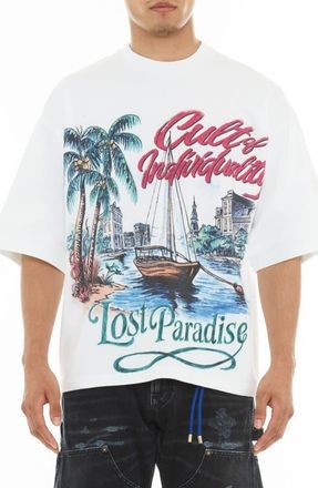 Cult of Individuality Lost Paradise Oversize Graphic T-Shirt in White at Nordstrom, Size X-Large