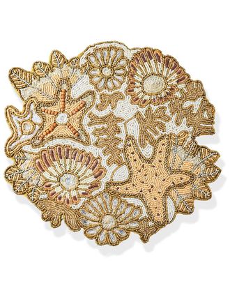 Tiramisu Coral Reef Beaded Placemat