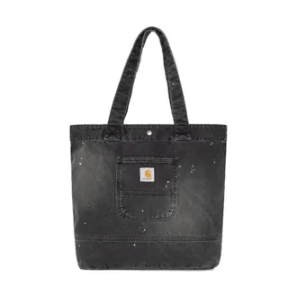 Carhartt Work in Progress Denim Tote - Heren - Shoppers - Zwart - ONE Size - Denim - Tassen