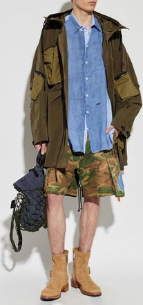 Dsquared2 Linen Shirt, Mens, Blue