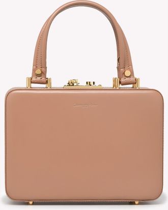 Gianvito Rossi Val&igrave; Top Handle bag in Light Pink Calf Leather at Nordstrom