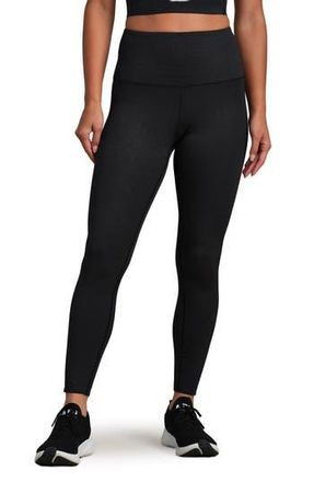 Rhone Shimmer Ankle Leggings in Pure Black at Nordstrom Rack, Size Large