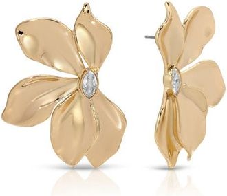 Ettika Crystal Bloom Statement Earrings in Gold at Nordstrom