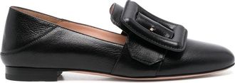 Bally Janelle buckled leather loafers - women - Calf Leather/Calf Leather/Calf Leather - 35.5 - Black