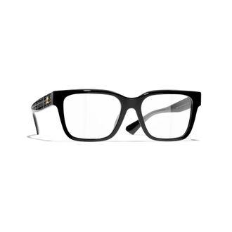 Chanel Square Eyeglasses - Dames - Accessoires - Zwart - Maat: 53 MM Tweed