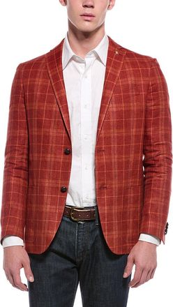 Corneliani Cc Collection Tartan Linen Jacket