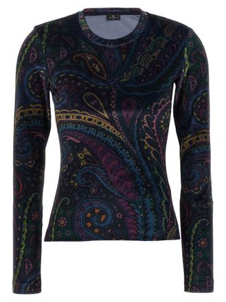 Etro Blue Chenille Sweater