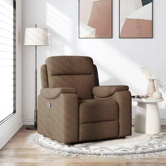 vidaXL Vidaxl - Sill&oacute;n Reclinable De Tela Marr&oacute;n