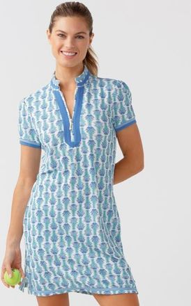 Cabana Life Short Sleeve Sport Dress in Floral at Nordstrom, Size X-Small