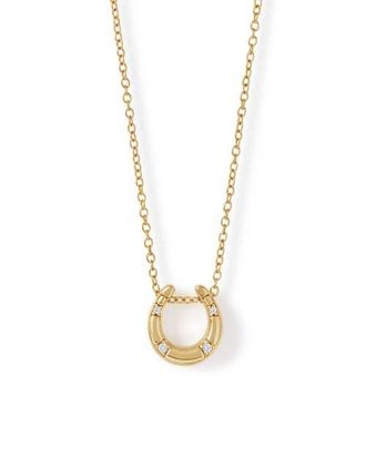 Astley Clarke Gold Biography Horseshoe Necklace at Nordstrom, Size 18