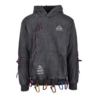 Mauna Kea Hoodies, male, Gray, Size: M Cotton Stylish T-shirt