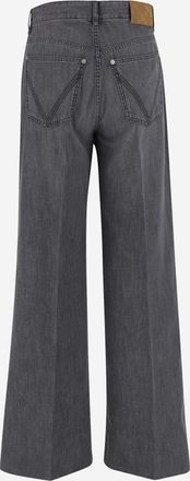 Bottega Veneta Womens Cotton Denim Jeans Black Trousers