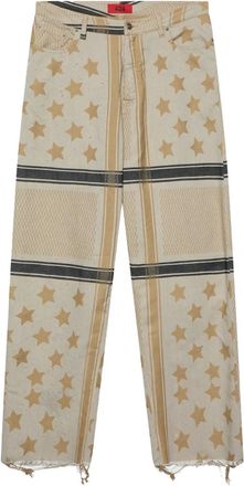 424 Pantaloni con frange - Marrone