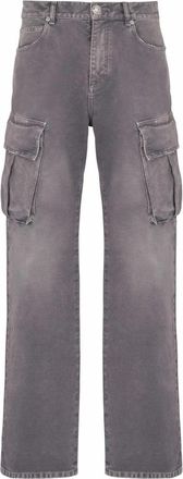 Balmain Denim loose-fit cargo jeans - Heren - Regular Fit Jeans - Grijs - W31 - Denim - Jeans