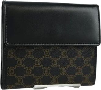 Celine Pre-owned Wallets, female, Black, Size: ONE SIZE Pre-owned Trifold Wallet