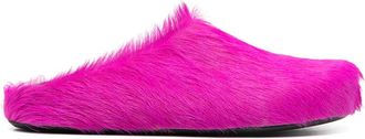 Marni Fussbet Sabot Calf-hair Slippers