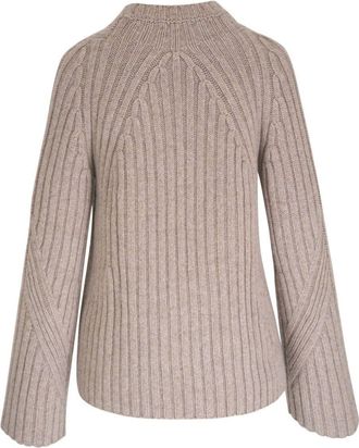 Khaite Womens The Calvin Sweater - Grey Cashmere - Size Small