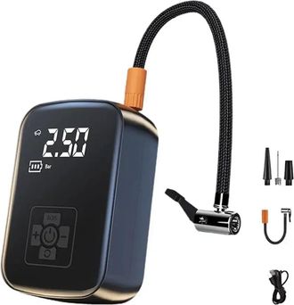 OEM Draadloze Elektrische Luchtcompressor Voor Auto, Moto, Fiets, Boot, Draagbaar