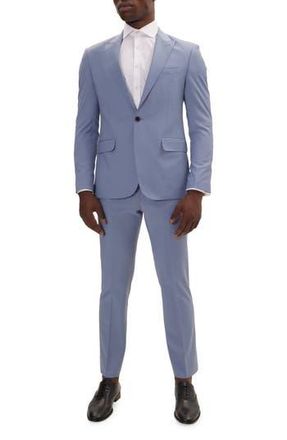 Ron Tomson Super 120S Merino Wool Tuxedo in Monument at Nordstrom Rack, Size 42 Us / 52 Eu