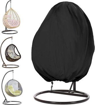 OEM Funda Para Silla Colgante - Impermeable - Resistente Al Viento - Resistente A Los Rayos Uv - Tejido Oxford - 190 X 115 Cm - Negro