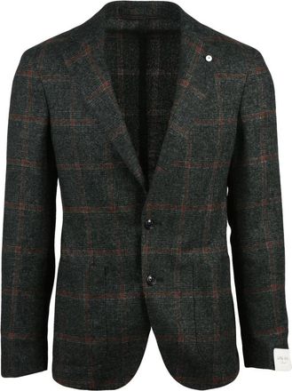 L.B.M. 1911 Giacca Stondata - Heren - Blazers - Groen - M - Wol - Jassen