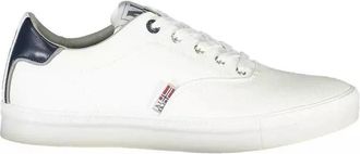 Napapijri Witte Sneakers met Contrasterende Accenten - Heren - Sneakers - Wit - 40 EU - Polyester - Schoenen