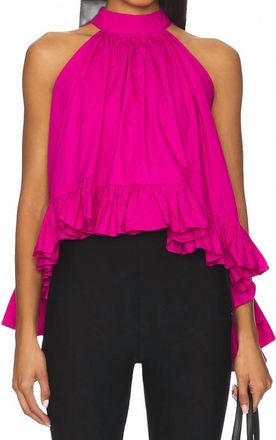 Azeeza Plath Top In Magenta