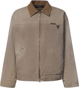 Golden Goose Omkeerbaar katoenen jack - unisex - Jassen - Grijs - Maat: L Katoen