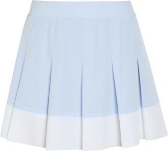 Varley Chase 14.5 Colour-blocked Stretch-woven Skort - Light Blue - Xxs (UK4 / Xxs)