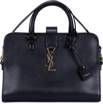 Saint Laurent Pre-owned Womens Baby Cabas Tote Shoulder Bag - Black - One Size