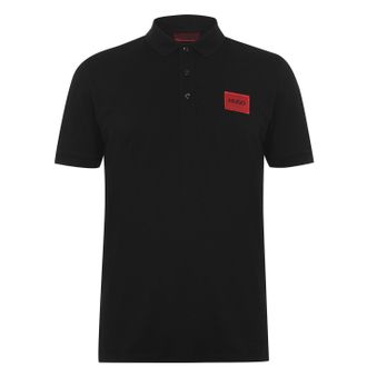 HUGO BOSS Hugo Heren Deruso Poloshirt (Zwart)