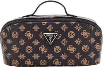 Guess Tassen, Dames, Bruin, ONE Size, Leer, Toilettas