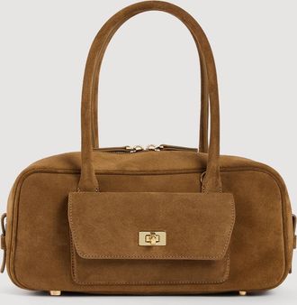 Sandro EZMEHRALDA suede bag