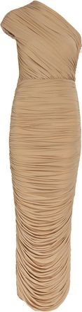 Ronny Kobo Emina Ruched Stretch-jersey Maxi Dress - Light Brown - XL (UK16 / XL)