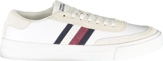 Tommy Hilfiger Sneakers - Heren - Sneakers - Wit - 43 EU - Leer - Schoenen